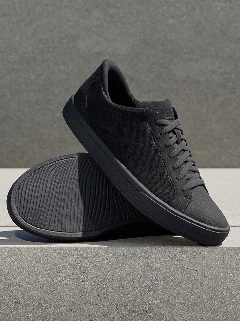 EUC Hands-free Kizik Irvine Canvas Sneaker Blackout M 8.5 / W 10 Standard Width